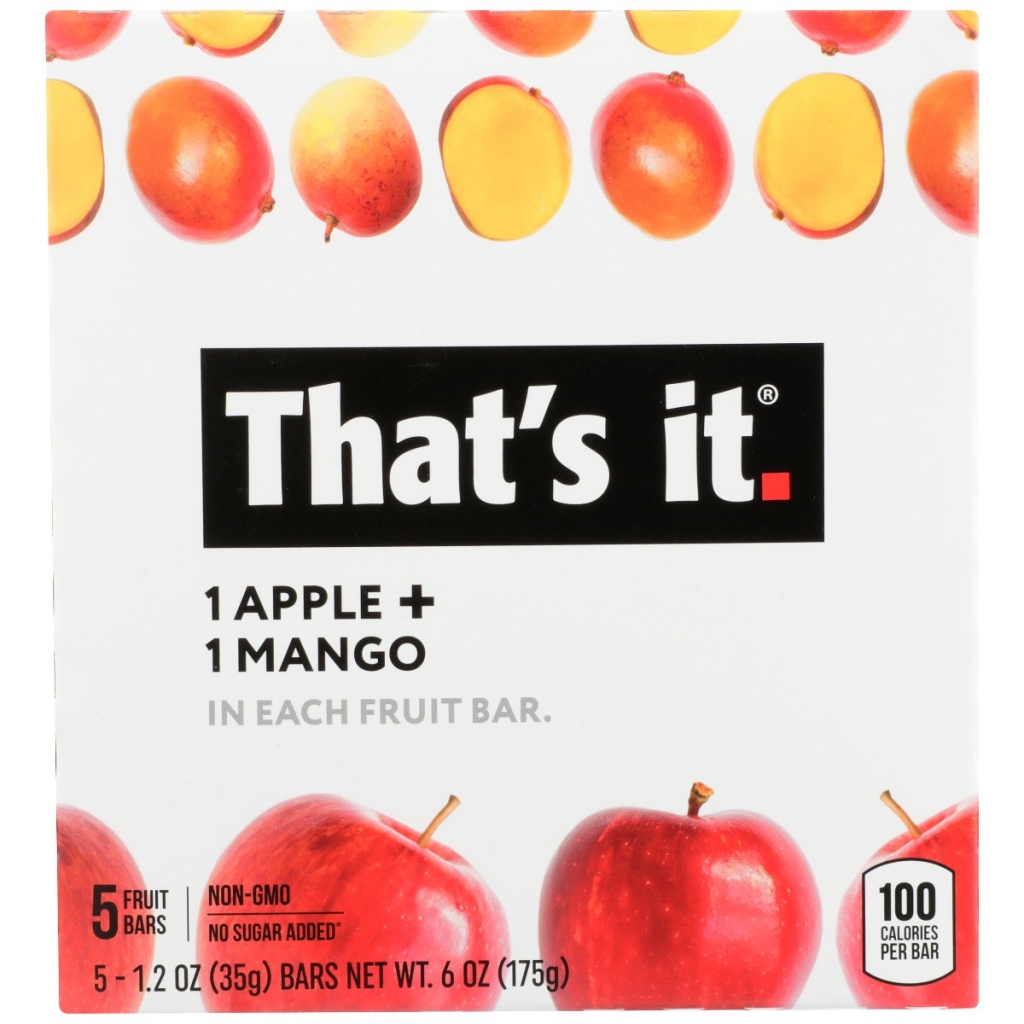 Whole Fruit Apple & Mango Bars - 6 oz