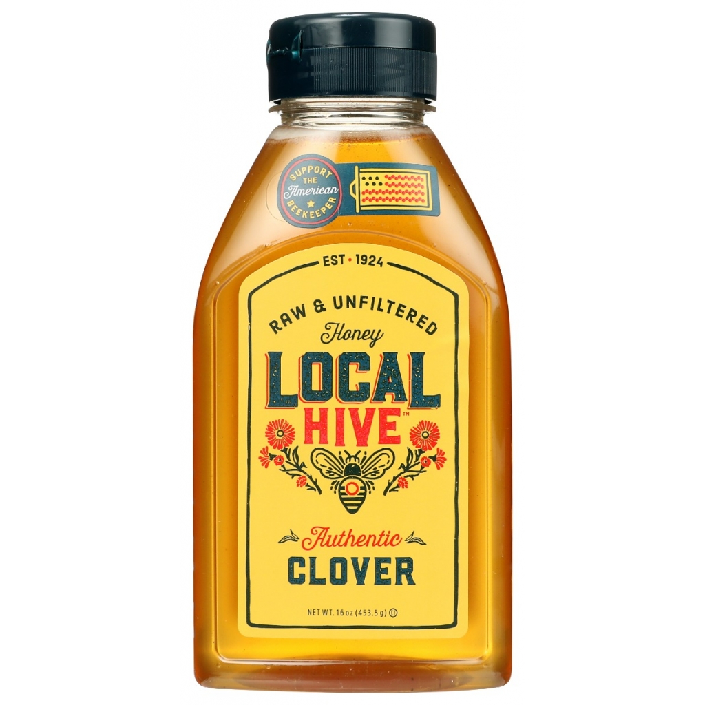 Raw Clover Honey from Local Beekeepers, 16 oz