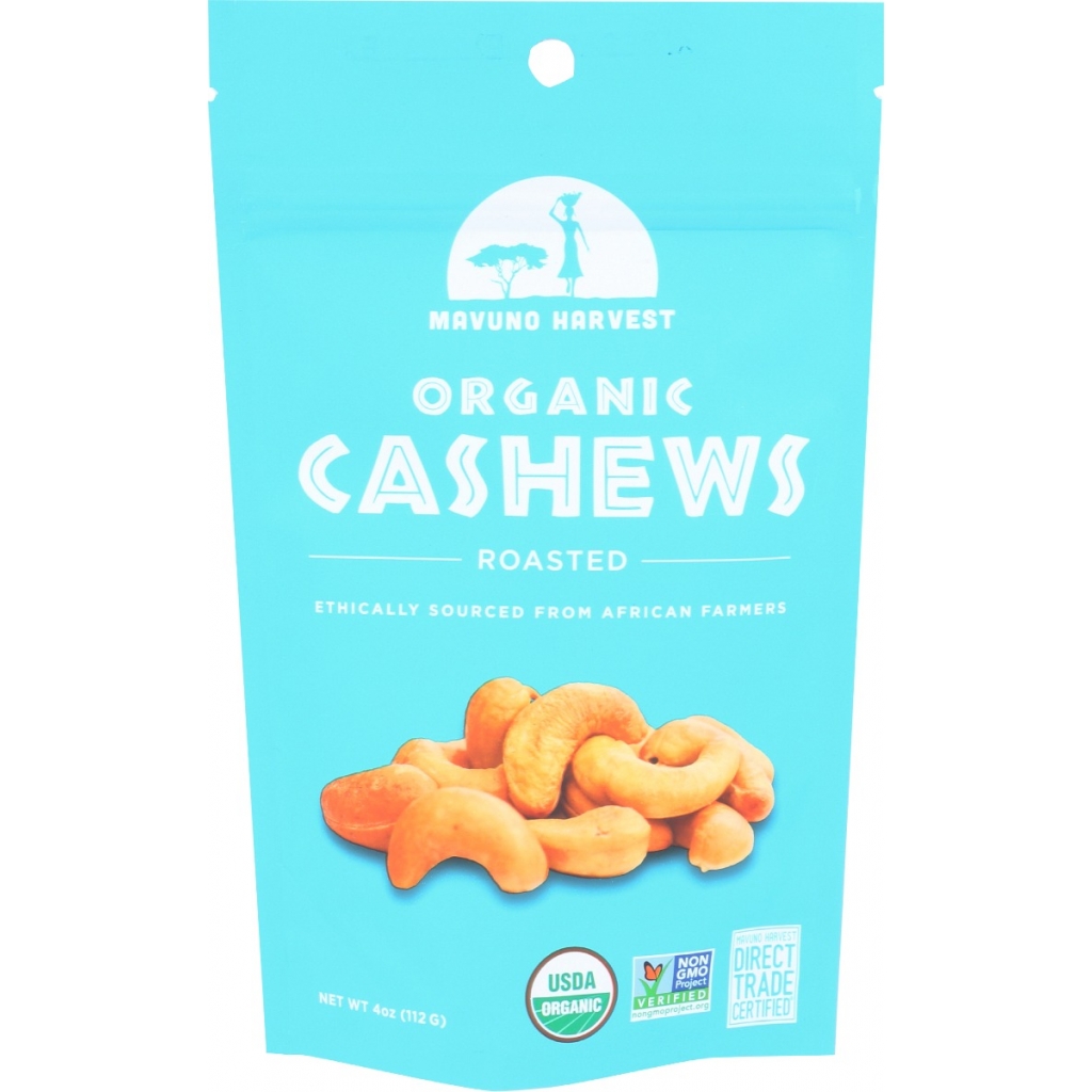 Premium Organic Roasted Cashews (4 oz)