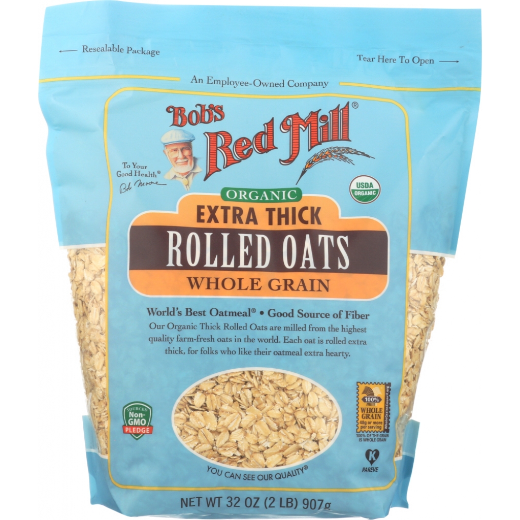 Organic Extra Thick Rolled Oats, 32 oz