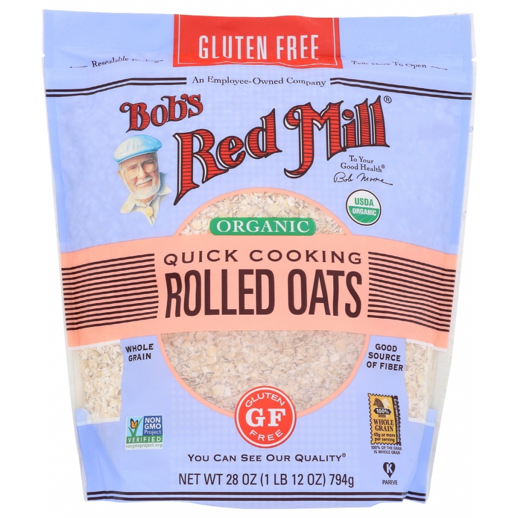 Gluten-Free Organic Quick Cooking Rolled Oats, 28 oz