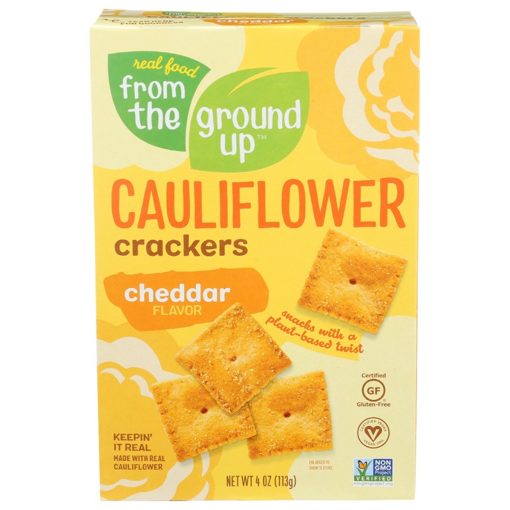 Cheddar Cauliflower Crackers