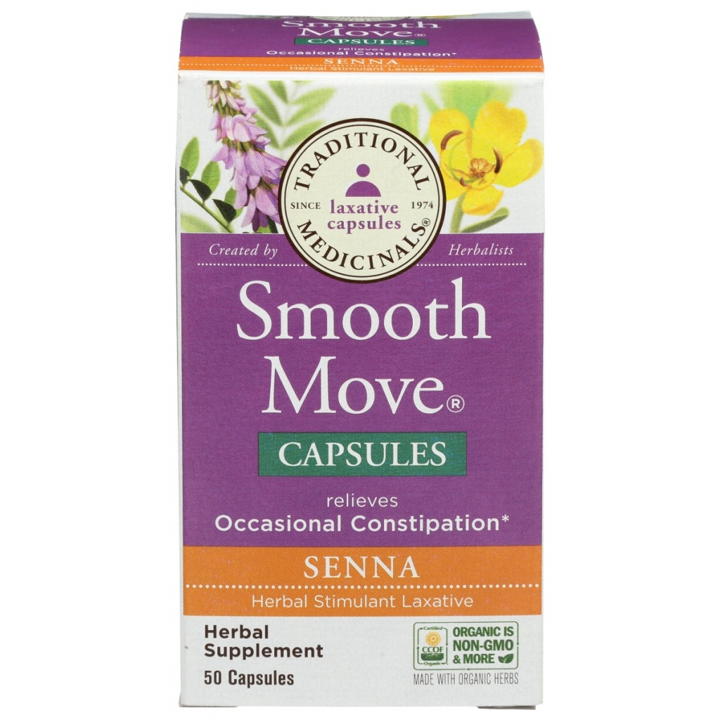 Gentle Smooth Move Senna Extract - 50 capsules.