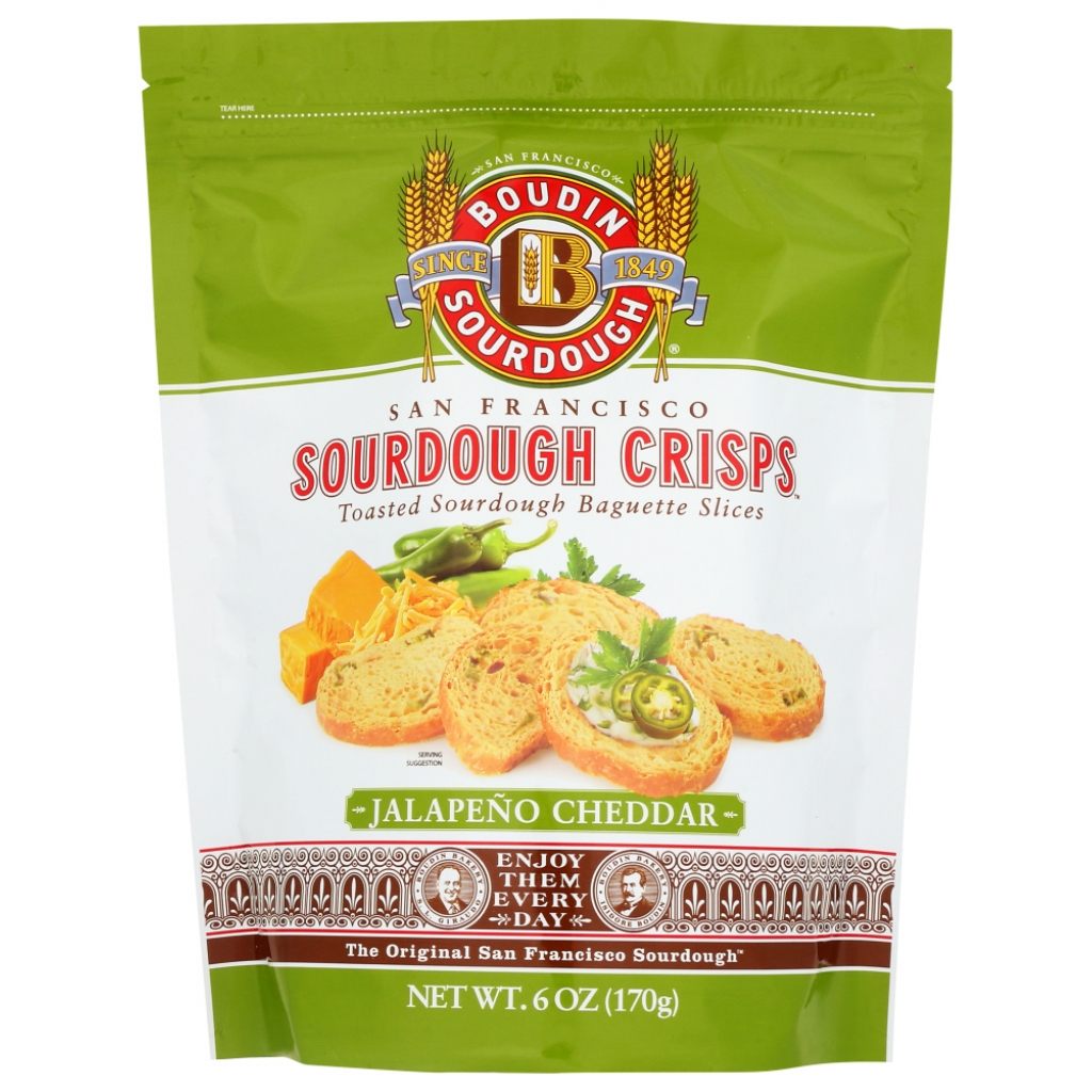 Jalapeno Cheddar Sourdough Crisps, 6 oz