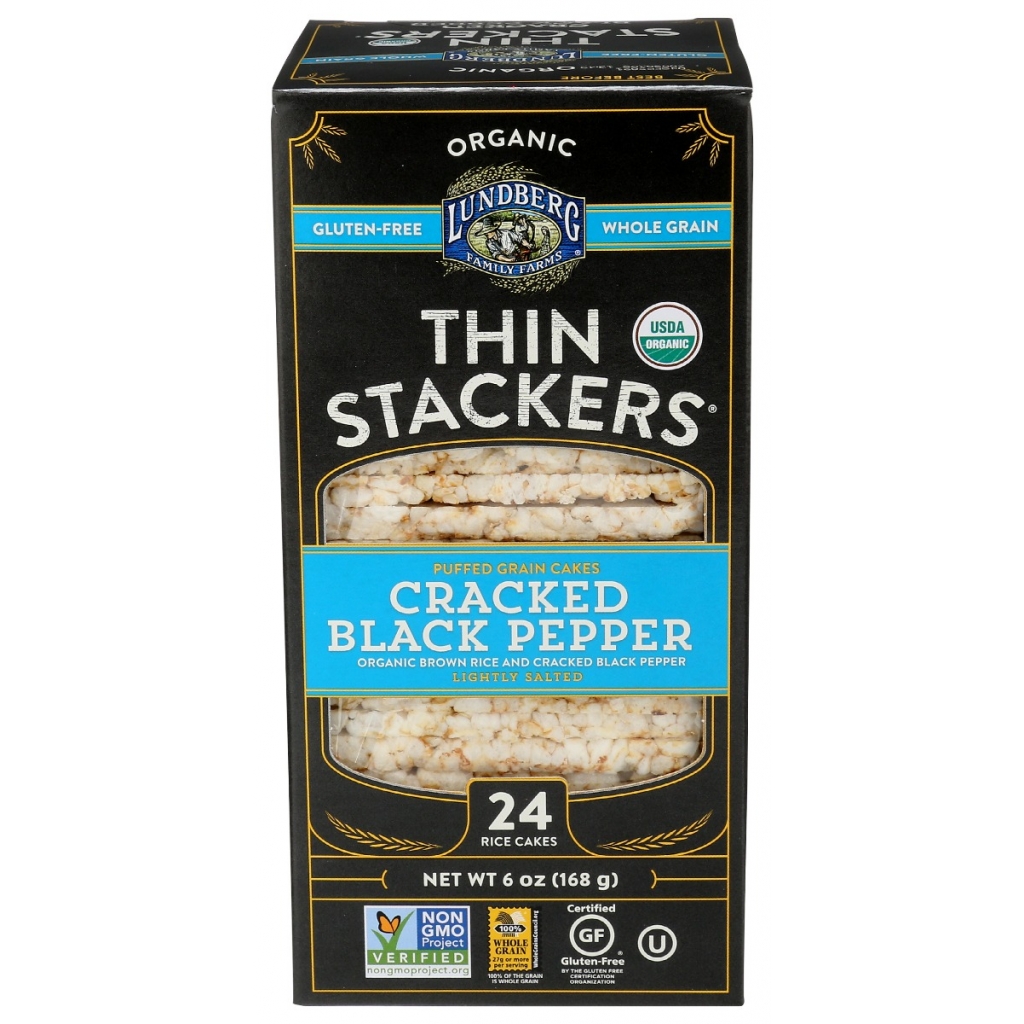 Cracked Black Pepper Thin Stacker, 6 oz