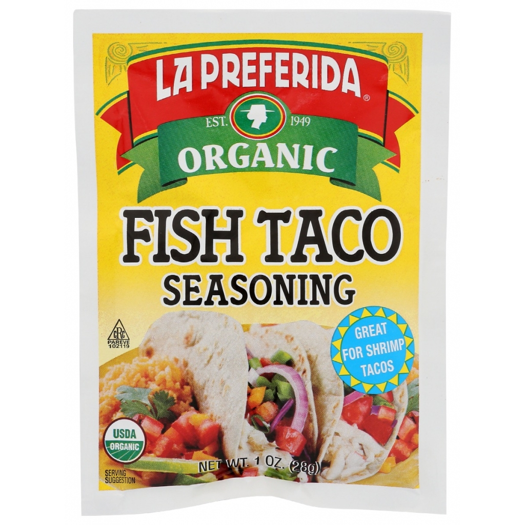 Organic Fish Taco Seasoning Mix - 1 oz