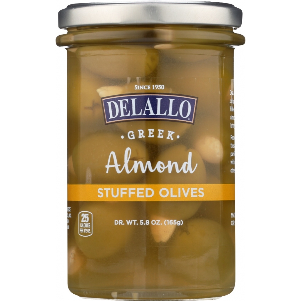 DeLallo Almond Stuffed Olives - Gourmet Bites of Flavor