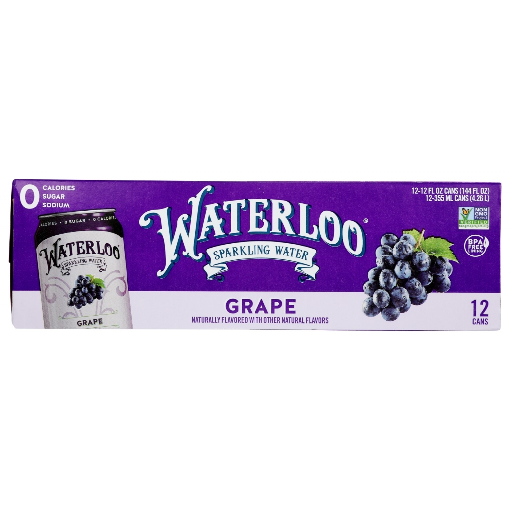 Grape Sparkling Water - 12 Pack, 144 oz