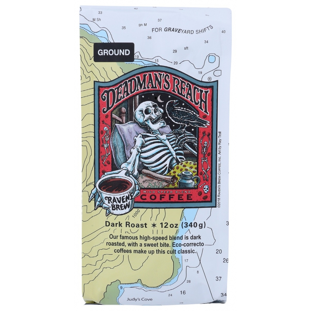 Premium Dark Roast Coffee - Deadman's Reach Blend, 12 oz