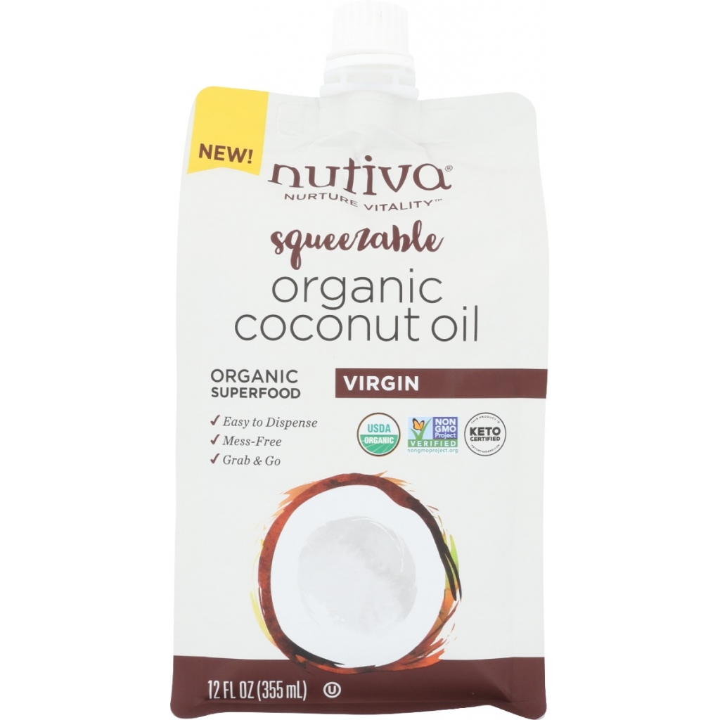 Squeezable Organic Virgin Coconut Oil, 12 oz