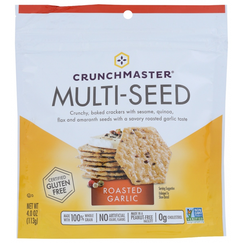 Roasted Garlic Multiseed Crackers, 4 oz