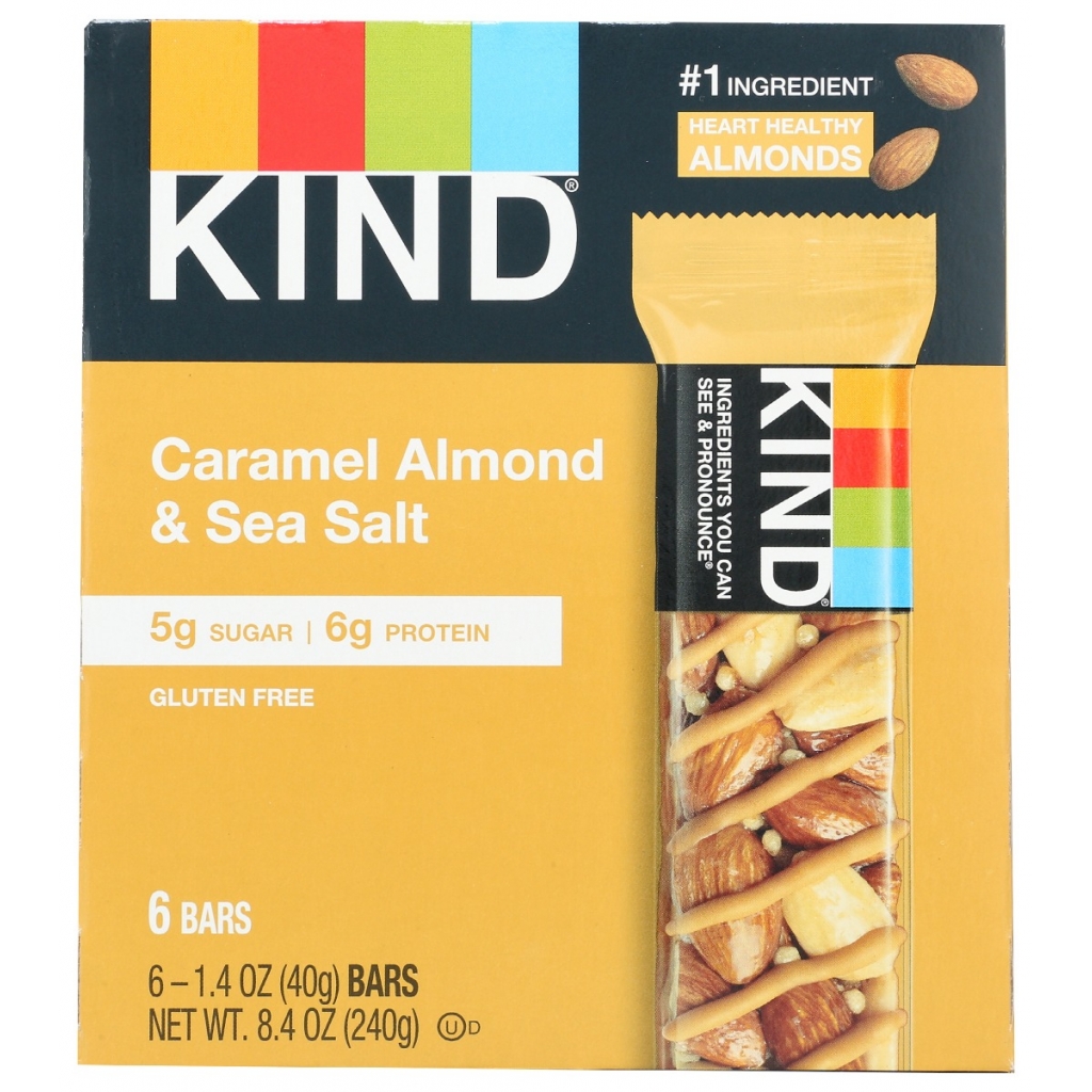 Caramel Almond Sea Salt Bars, 8.4 oz