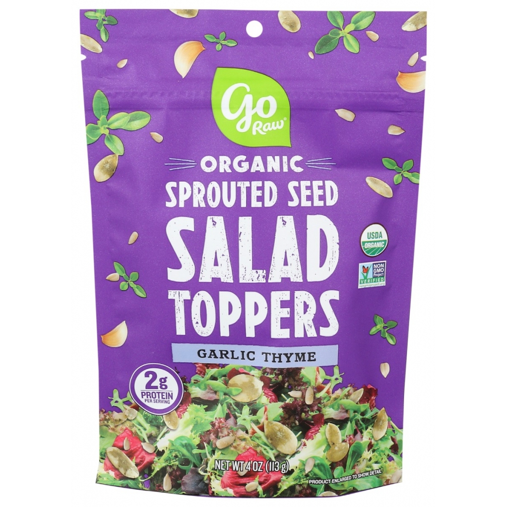 Garlic Thyme Sprouted Salad Toppers