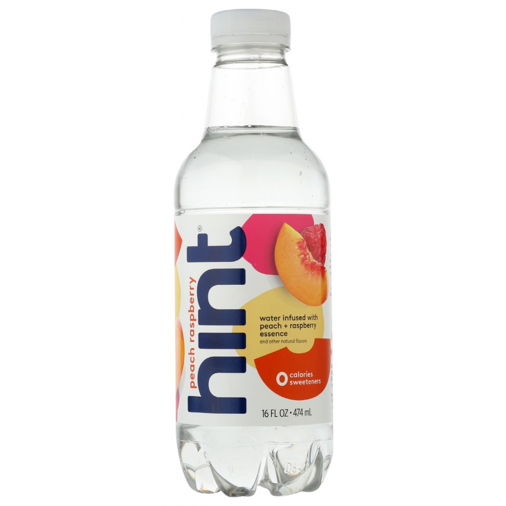 Naturally Flavored Water with Peach & Raspberry - 16 fl oz