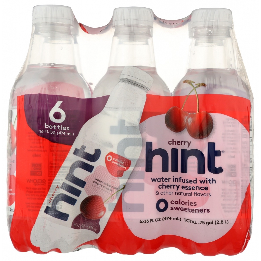 Cherry Flavored Bottled Water 6-Pack