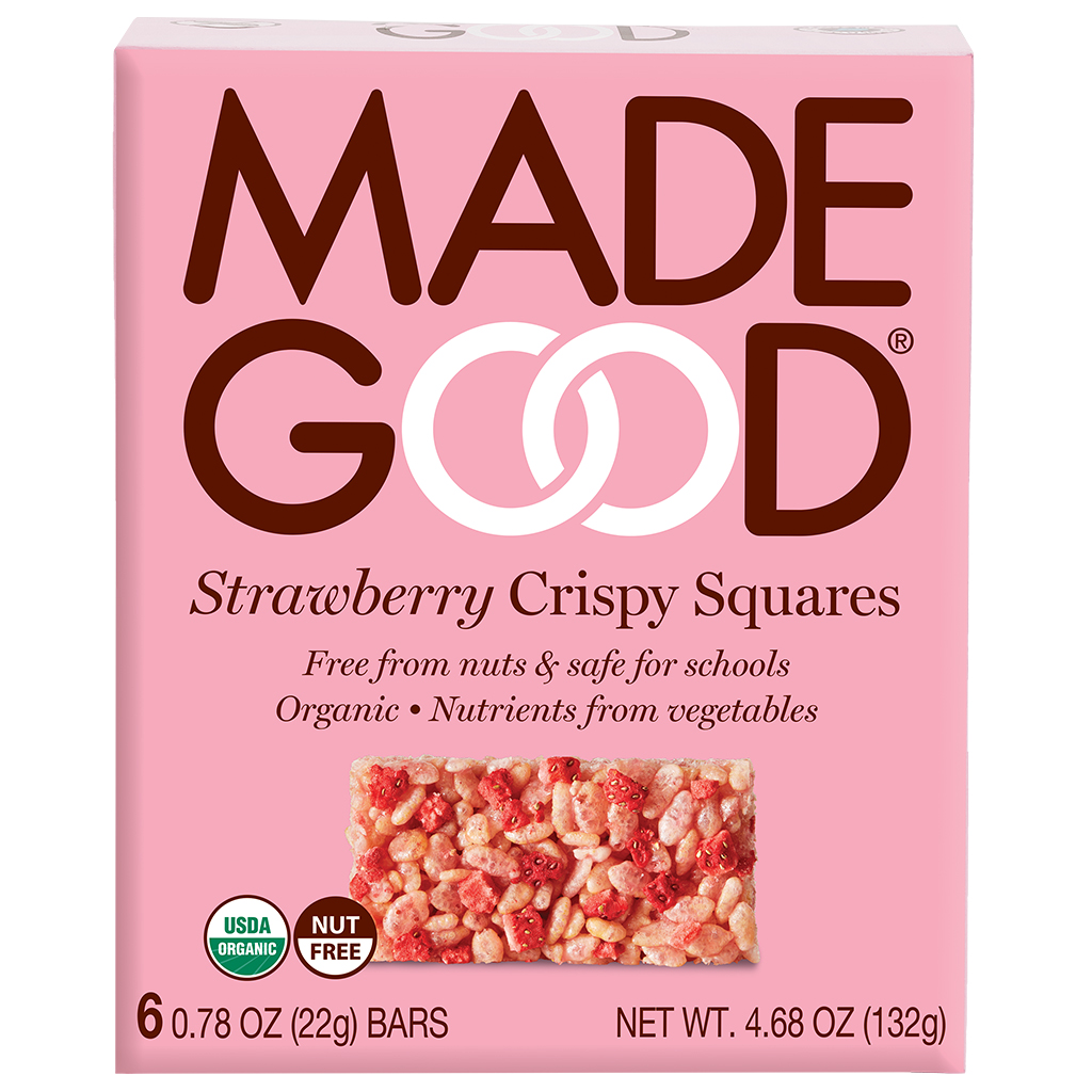 Organic Strawberry Crispy Squares - 4.68 oz