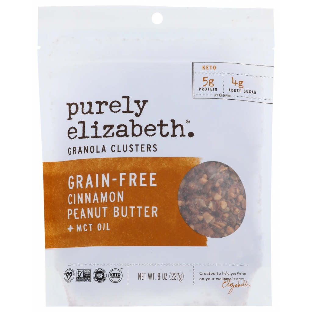 Cinnamon Peanut Butter Grain-Free Granola + MCT Oil - 8 oz