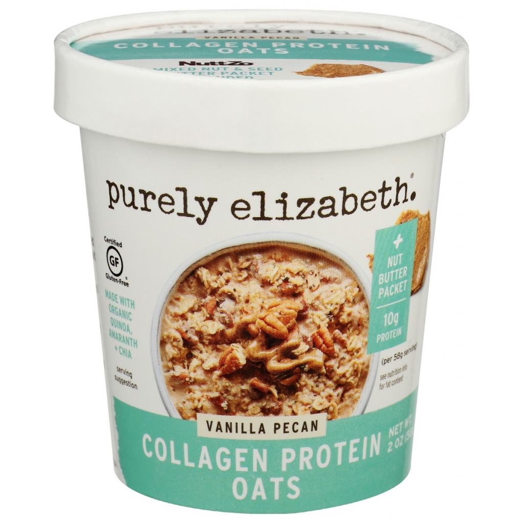 Vanilla Pecan Collagen Protein Oats Cup, 2 oz