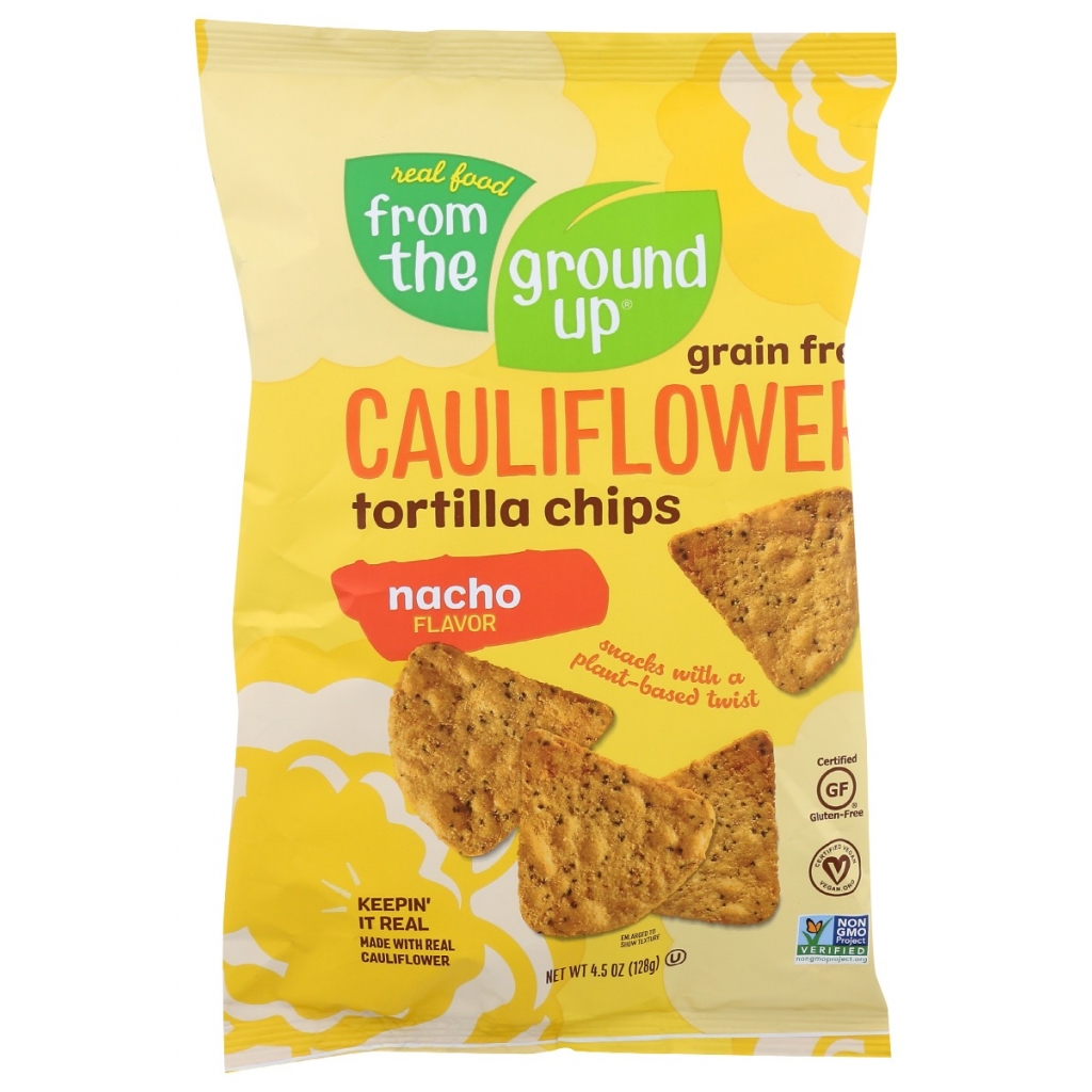 Nacho Cauliflower Tortilla Chips