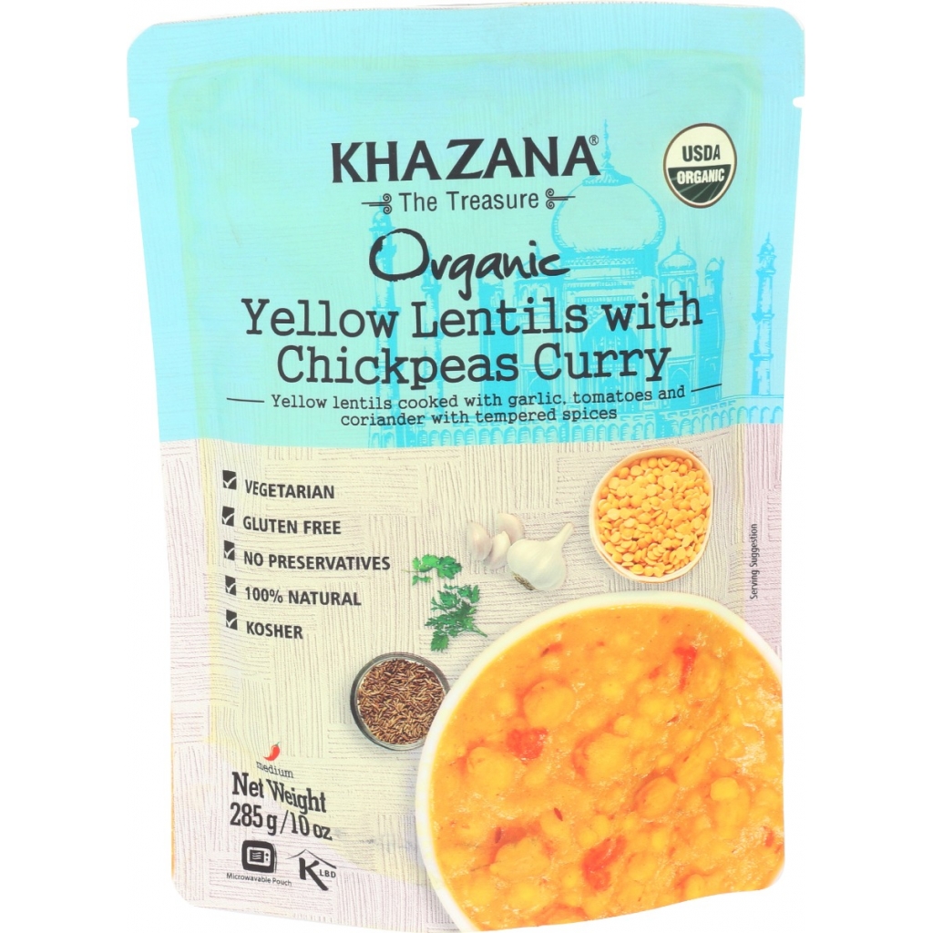 Yellow Lentils with Chickpeas Curry - 10 oz