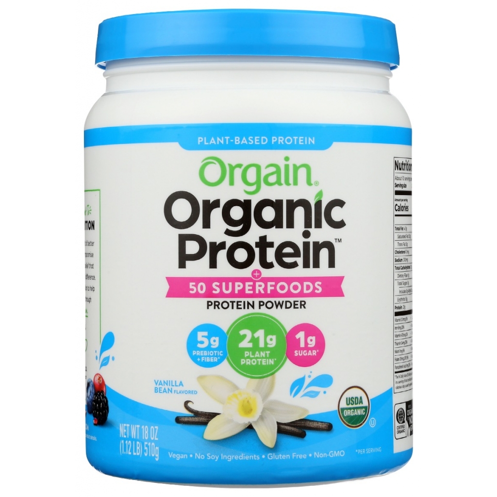 Organic Plant-Based Superfood Protein Powder - 1.12 lb