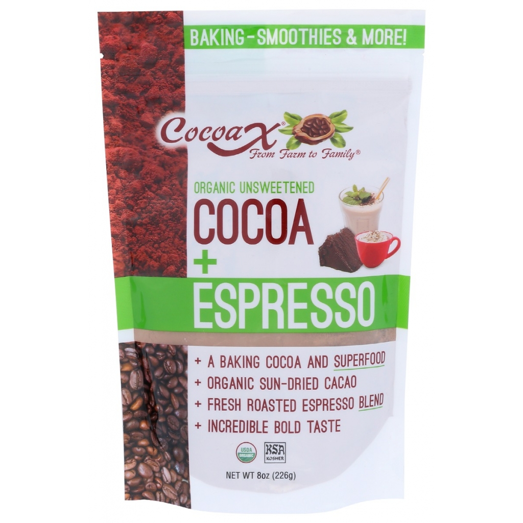 Organic Unsweetened Cocoa Espresso - 8 oz