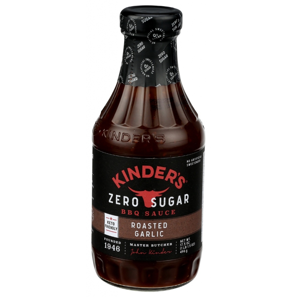 Zero Sugar Roasted Garlic BBQ Sauce, 17.5 oz