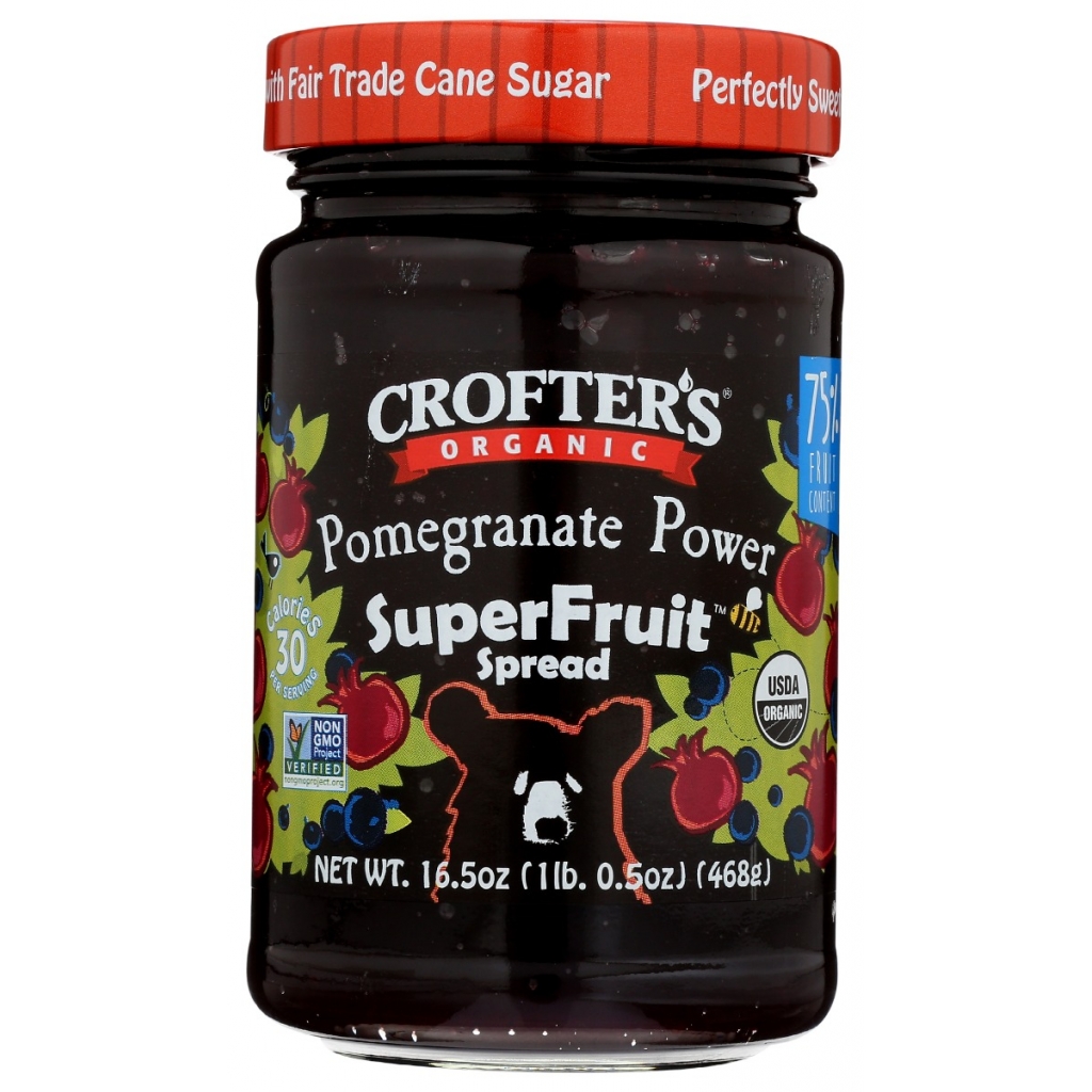 Organic Pomegranate Power Superfruit Spread - Fruity Delight