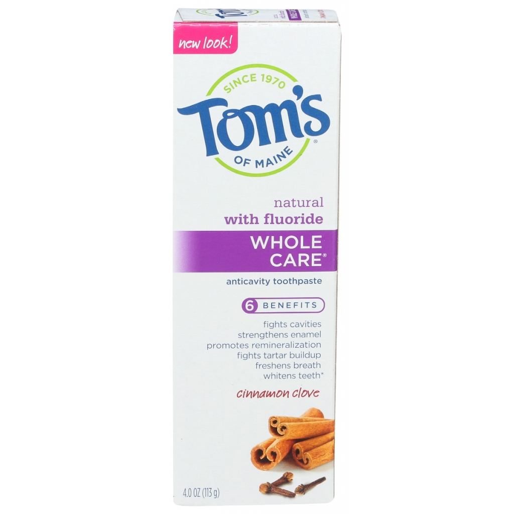 Whole Care Cinnamon Clove Toothpaste - 4 oz