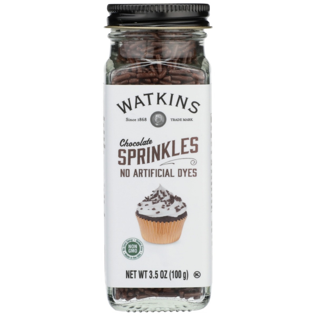 Watkins Natural Chocolate Sprinkles - 3.5 oz