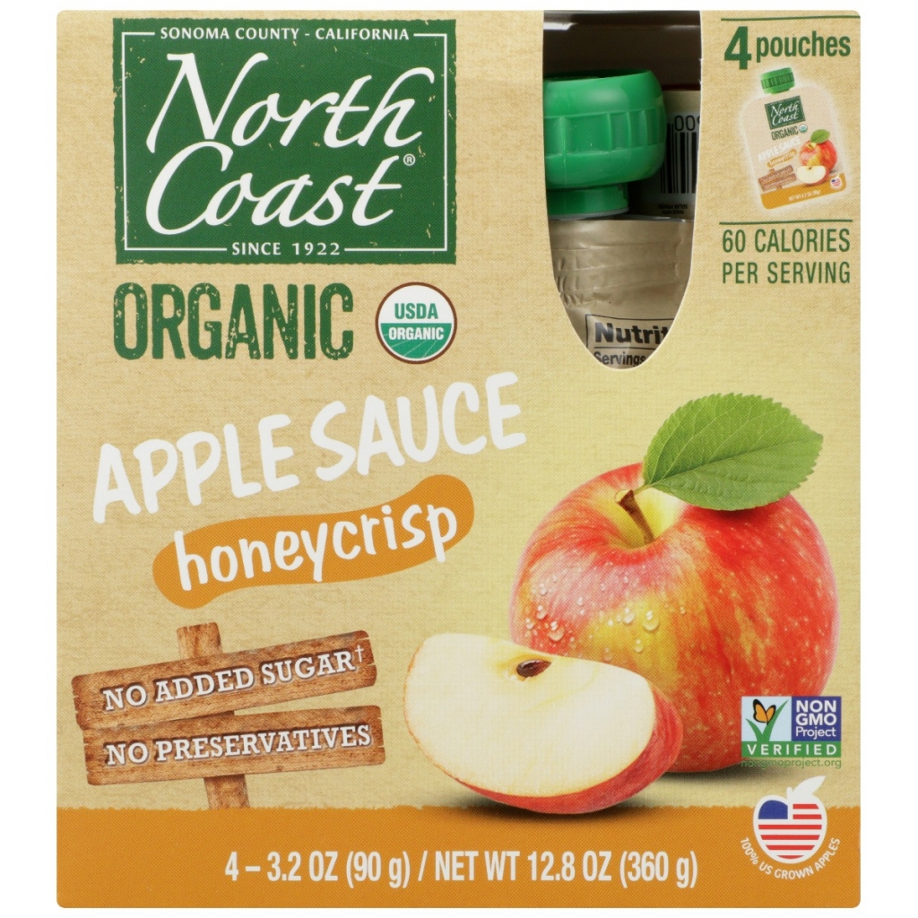 Organic Honeycrisp Apple Sauce - 4 Pack