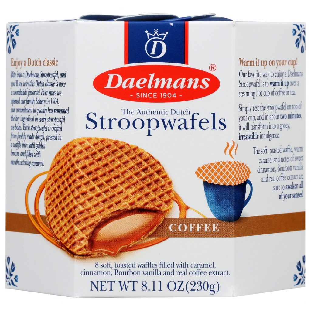 Coffee Stroopwafels in Hexa Box, 8.11 oz