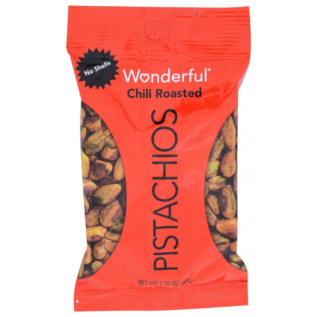 Chili Roasted No Shells Pistachios - 2.25 oz