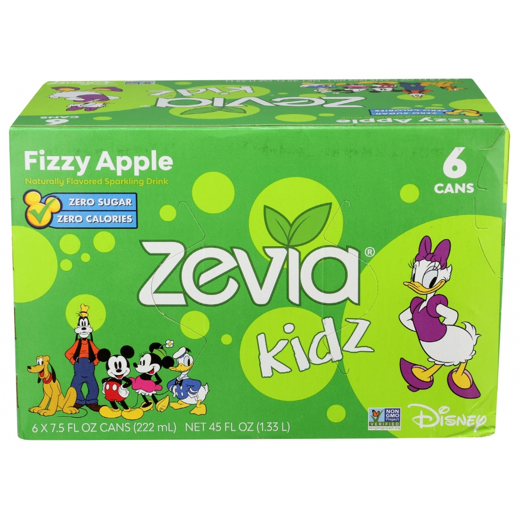 Zevia Kidz Fizzy Apple 6-Pack - 45 fl oz.