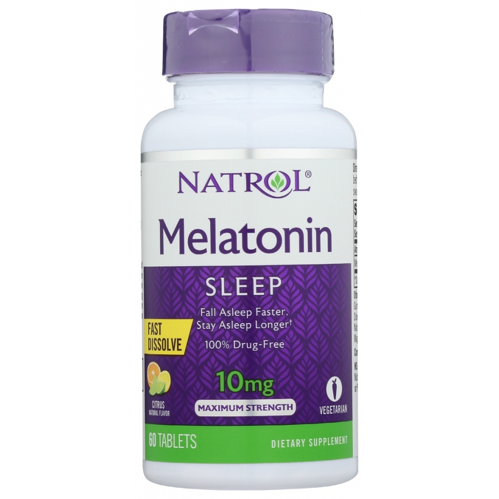 Fast-Dissolve Melatonin Citrus Tablets for Sleep