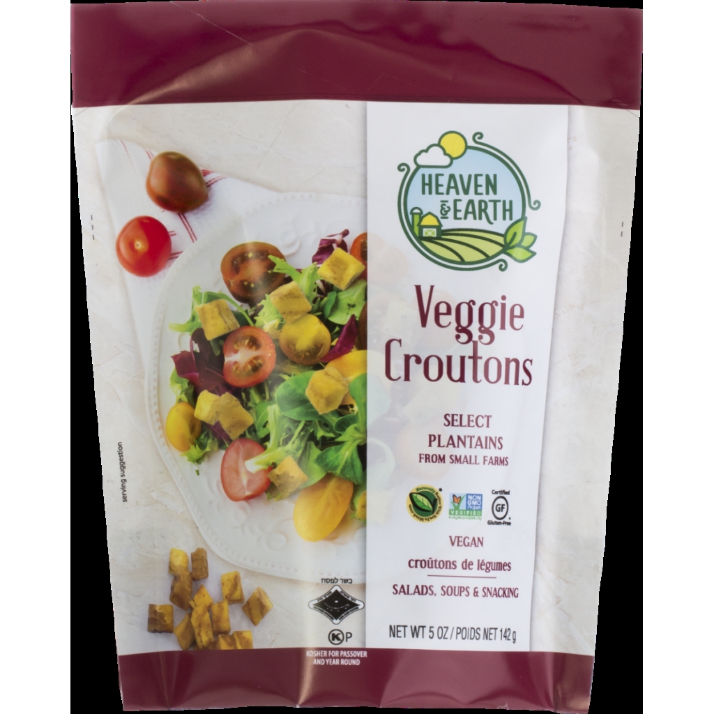 Crunchy Veggie Croutons - Plantain Snacks, 5 oz