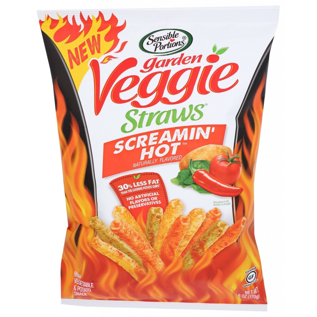 Screamin Hot Veggie Straws - Flavorful Crunch