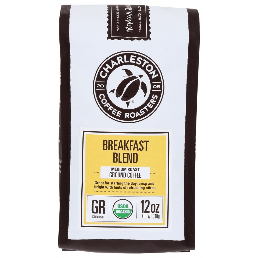 Organic Breakfast Blend Medium Roast Ground Coffee - 12 oz