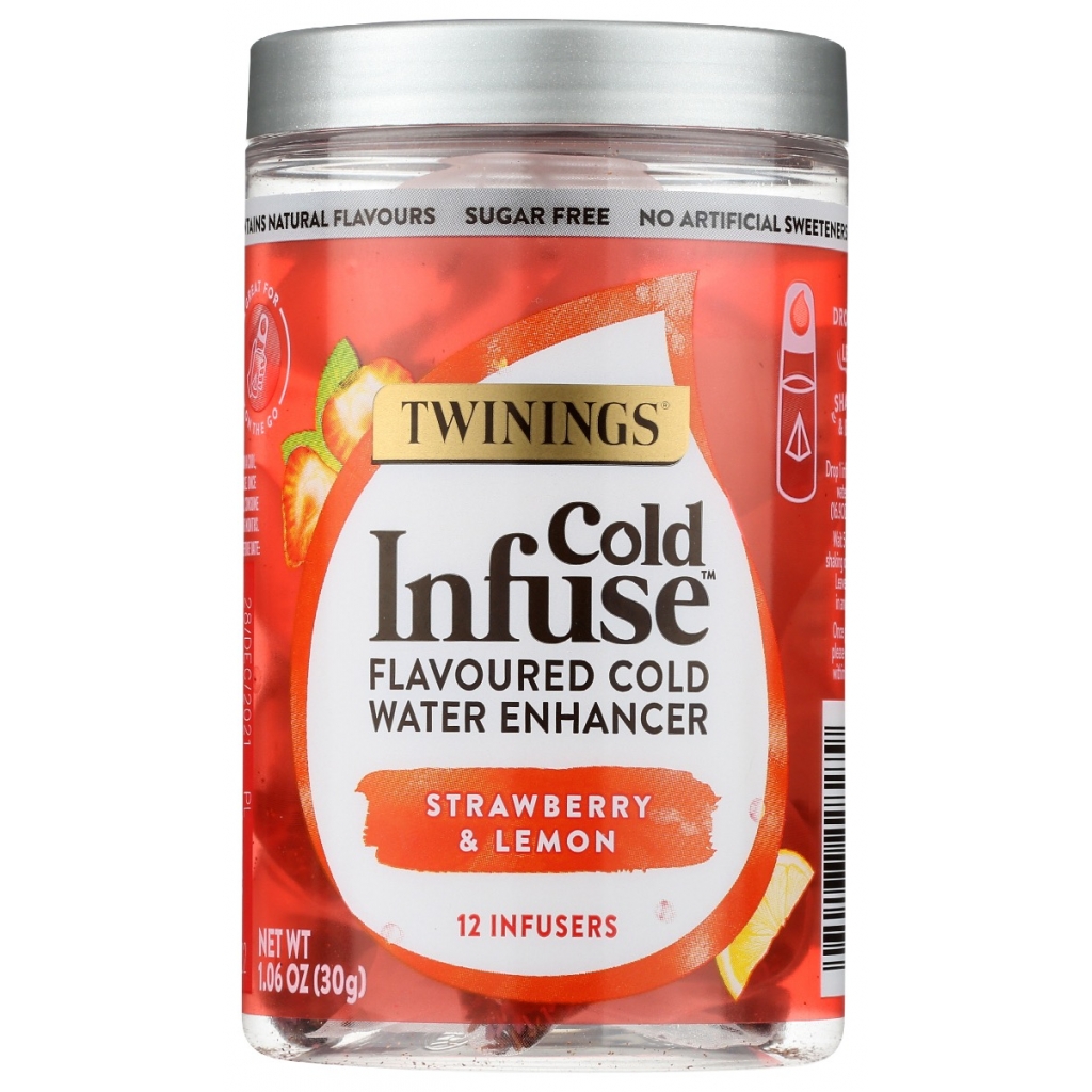 Strawberry Lemon Cold Infusion Tea Bags, 12 count