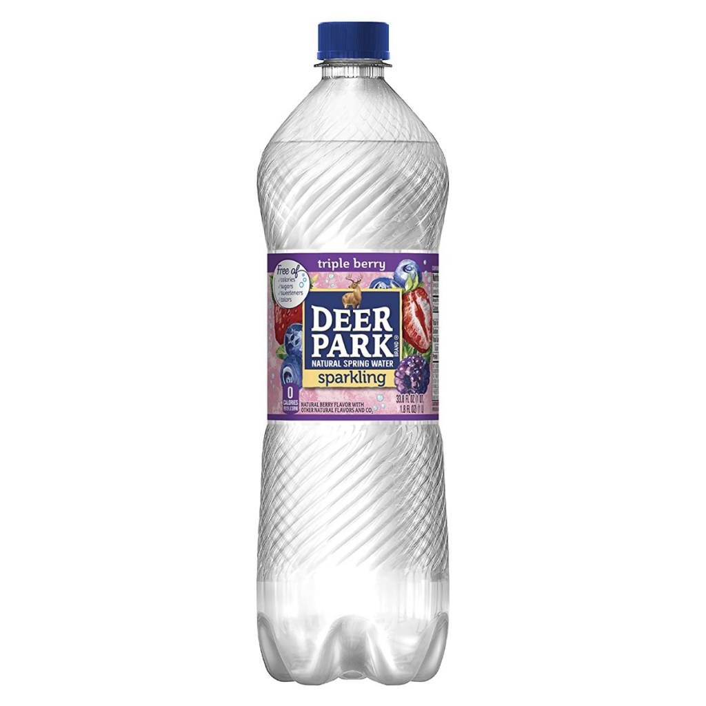 Triple Berry Sparkling Water - Refreshing Beverage, 33.8 oz