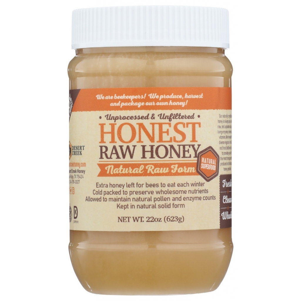 Premium Honest Raw Honey - 22 oz