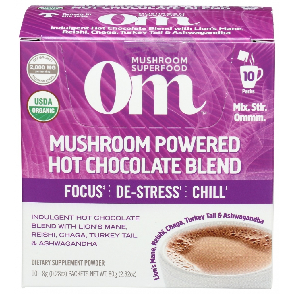 Mushroom Hot Chocolate Blend (10 Packets), 2.82 oz