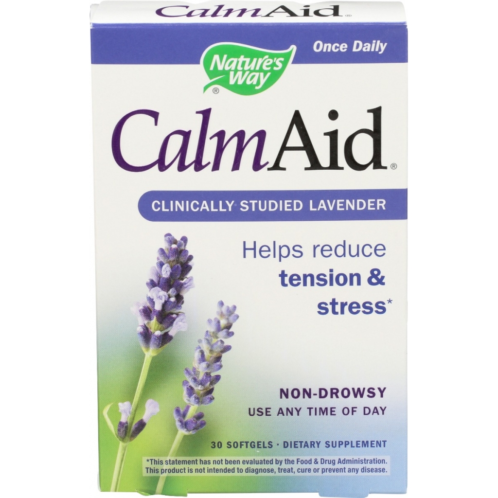 CalmAid - Lavender Oil Softgel for Stress Relief, 30 Softgels