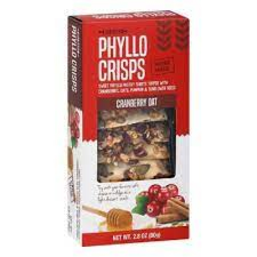 Cranberry Oat Phyllo Crisps: Nutty and Sweet Delights