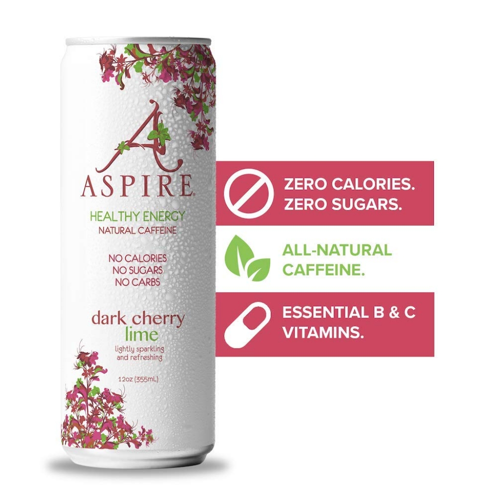 Refreshing ASPIRE Dark Cherry Lime Drink