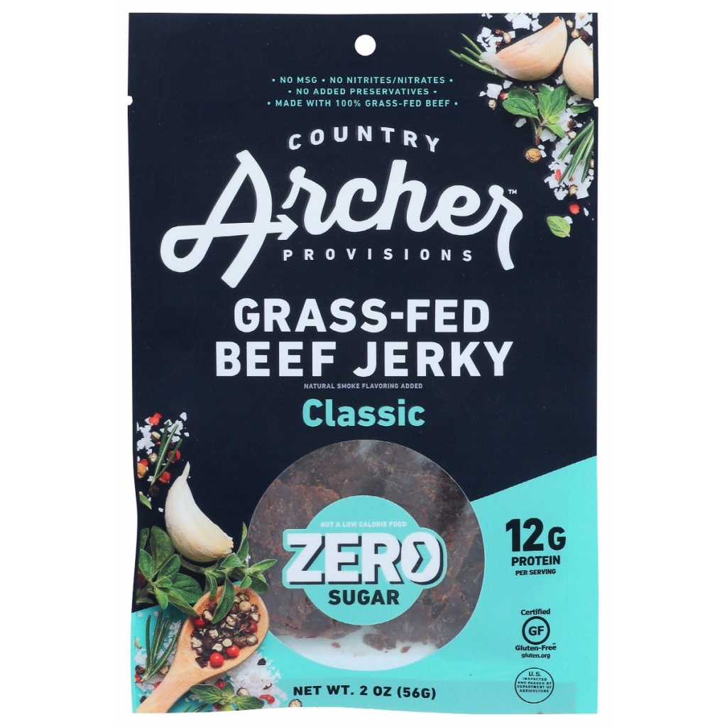 Classic Beef Jerky - Sugar-Free Snack, 2 oz