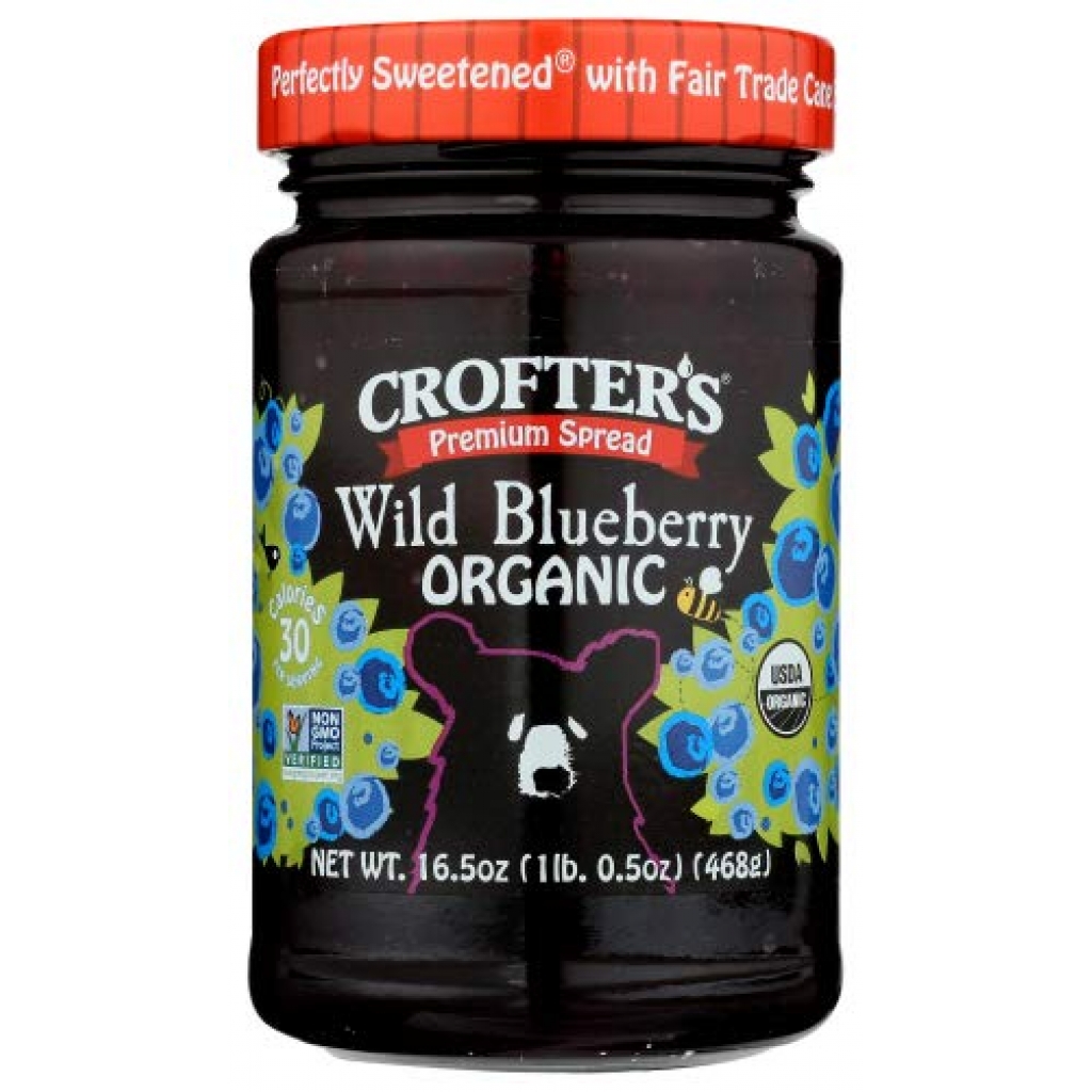 Premium Organic Wild Blueberry Spread - 16.5 oz