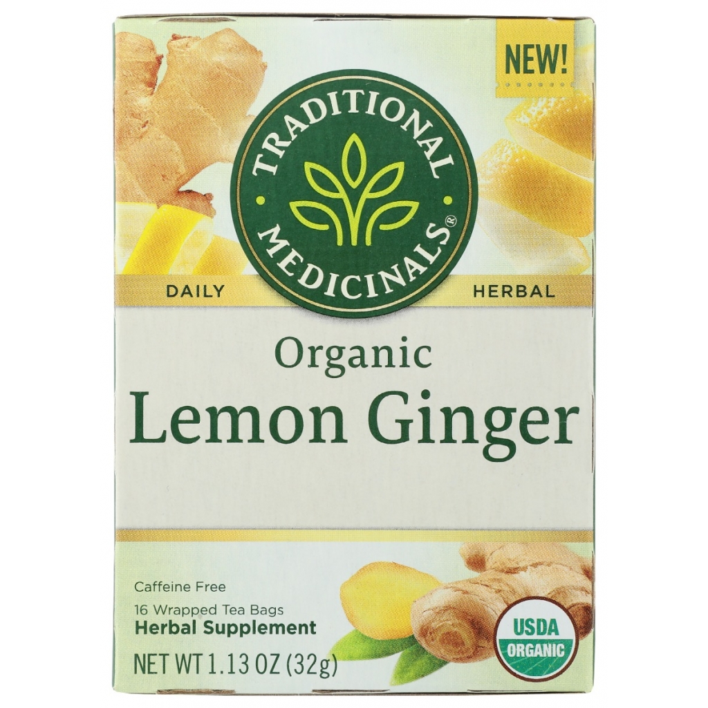 Organic Lemon Ginger Tea - 16 Bags