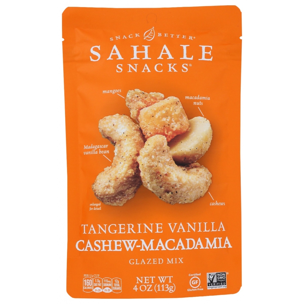 Tangerine Vanilla Cashew Macadamia Glazed Mix - 4 oz