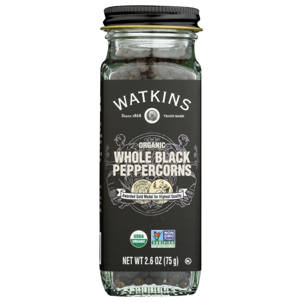 Organic Whole Black Peppercorns